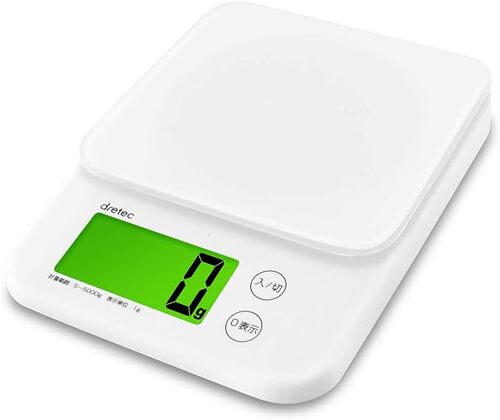 白いデジタルはかり